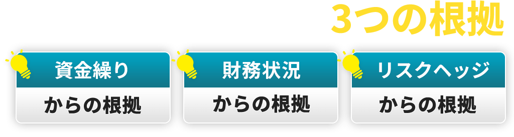 税理士が反対しない法人提案3つの根拠。資金繰りからの根拠。財務状況からの根拠。リスクヘッジからの根拠。