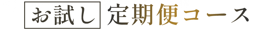 お試し定期便コース